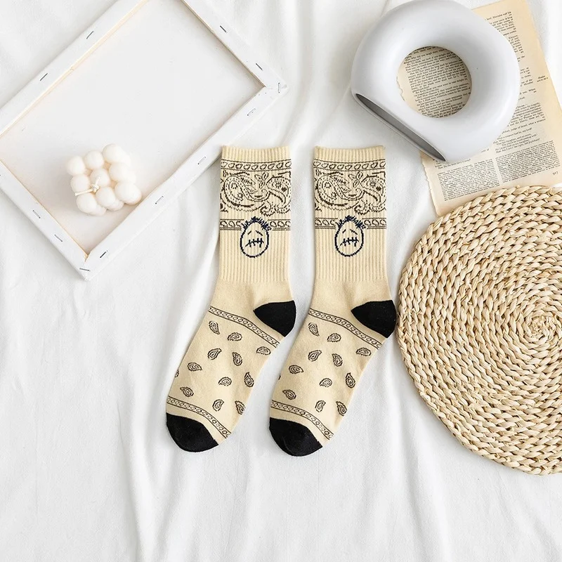 

Cartoon Women Socks Printing Cotton Sock Lovely Ladies Skateboard Unisex Casual Sox Girls Spring Winter Trendy Korean Skarpetki