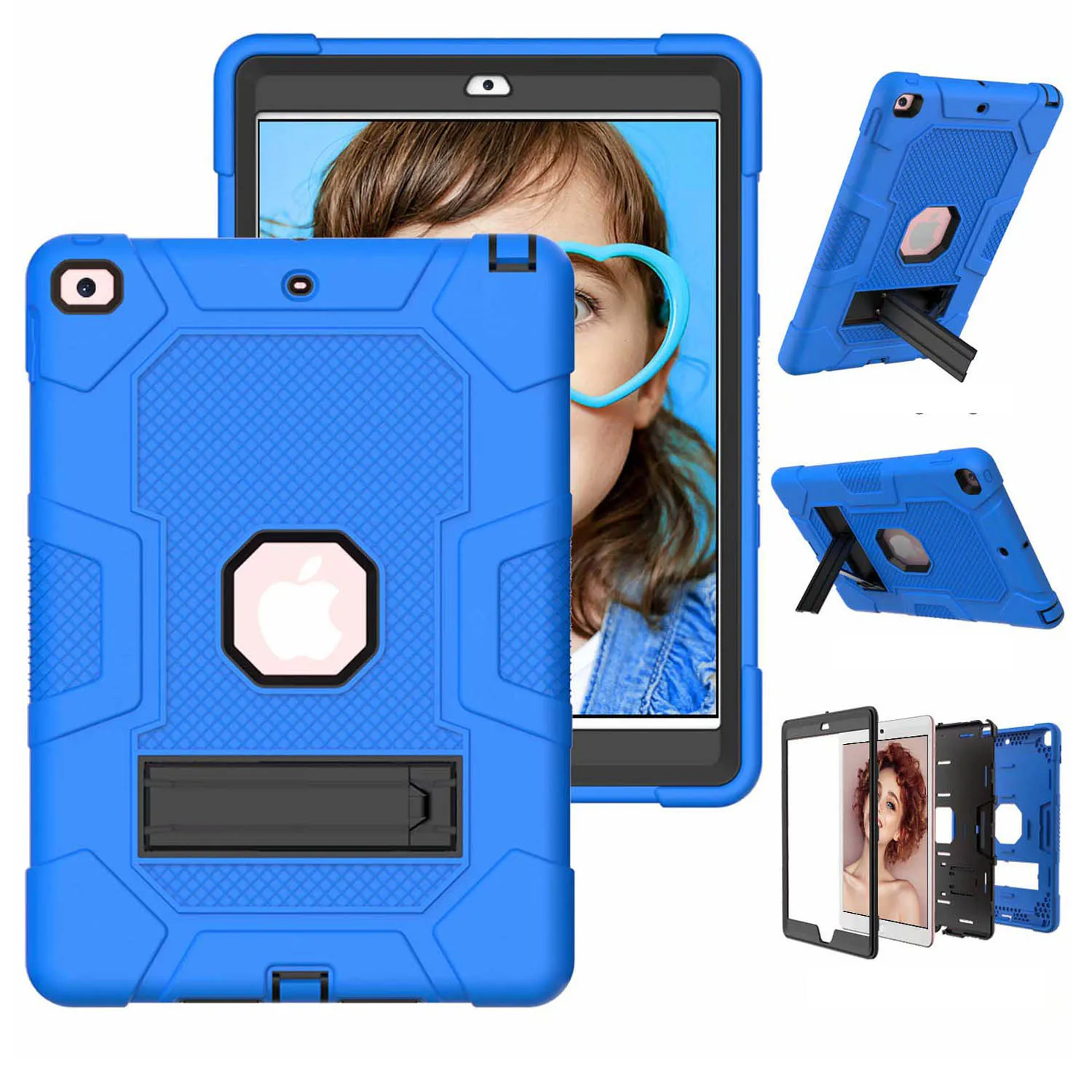 

Для iPad 10,2, чехол для планшета 2020, 2019, сверхмощный, 3 в 1, гибридный, ароматический, с подставкой, чехол для ПК, силиконовый чехол для iPad 8-го 7-го п...