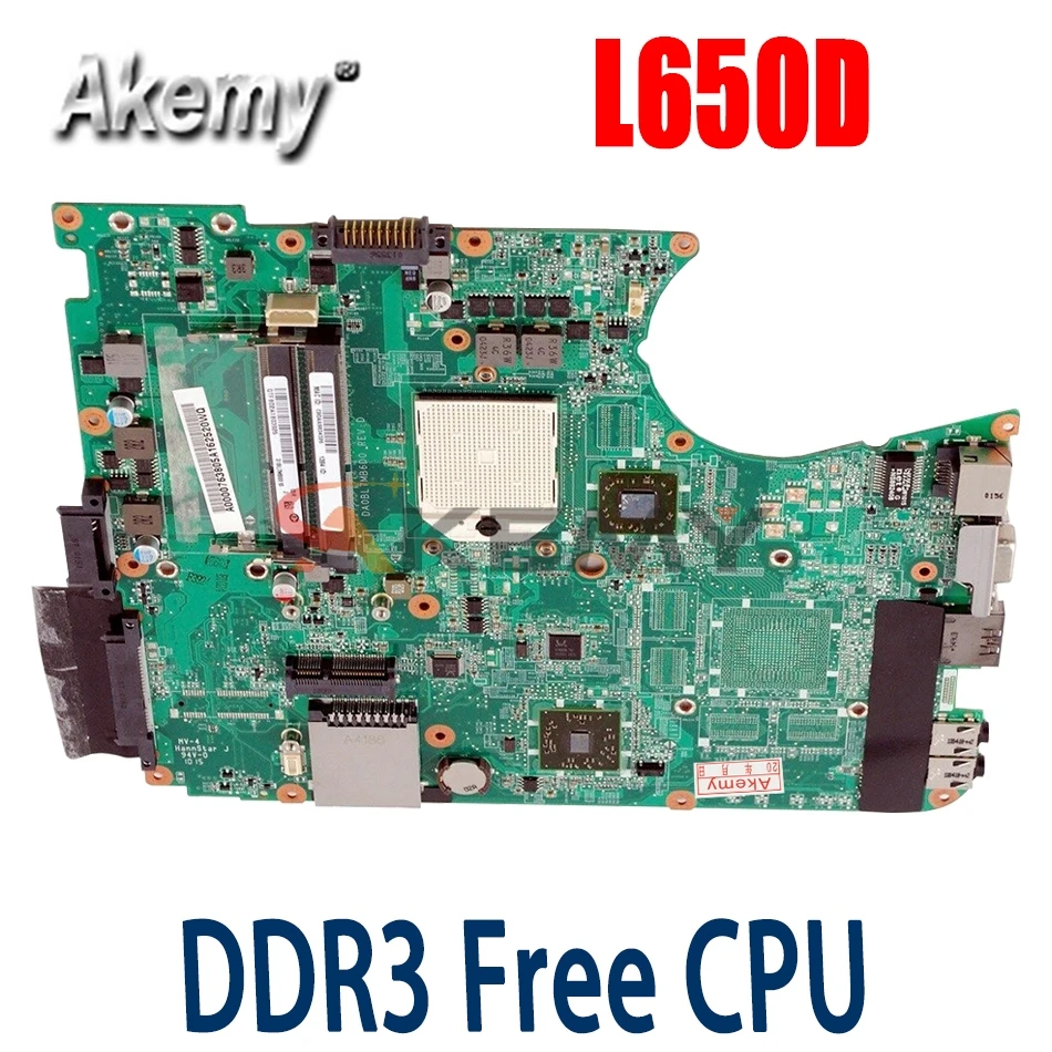 

Материнская плата AKemy A000076380, основная плата DA0BL7MB6D0 для ноутбука Toshiba Satellite L655D L650D, разъем S1 DDR3, бесплатный ЦП