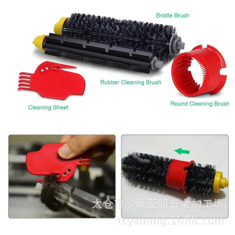 

High Quality Bristle Brush Flexbile Beater Side Brush Hepa Filter kit for iRobot Roomba 700 Series 770 780 790 Replacement Part