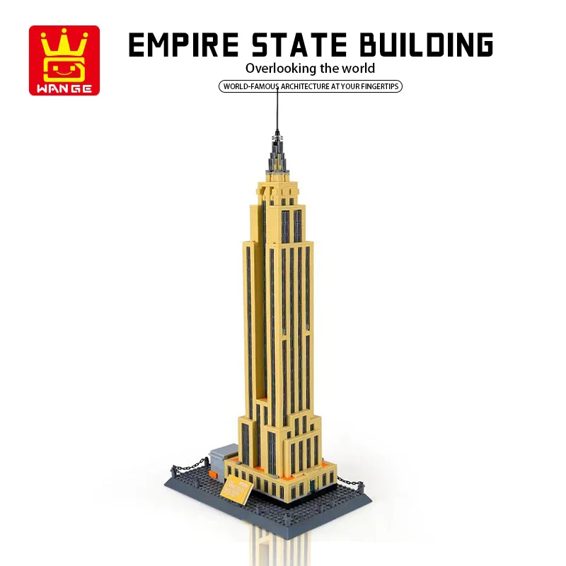 

New York Empire State Building World Famous Building Blocks Street View Toys Architecture Model Bricks Block Children Toy Gift