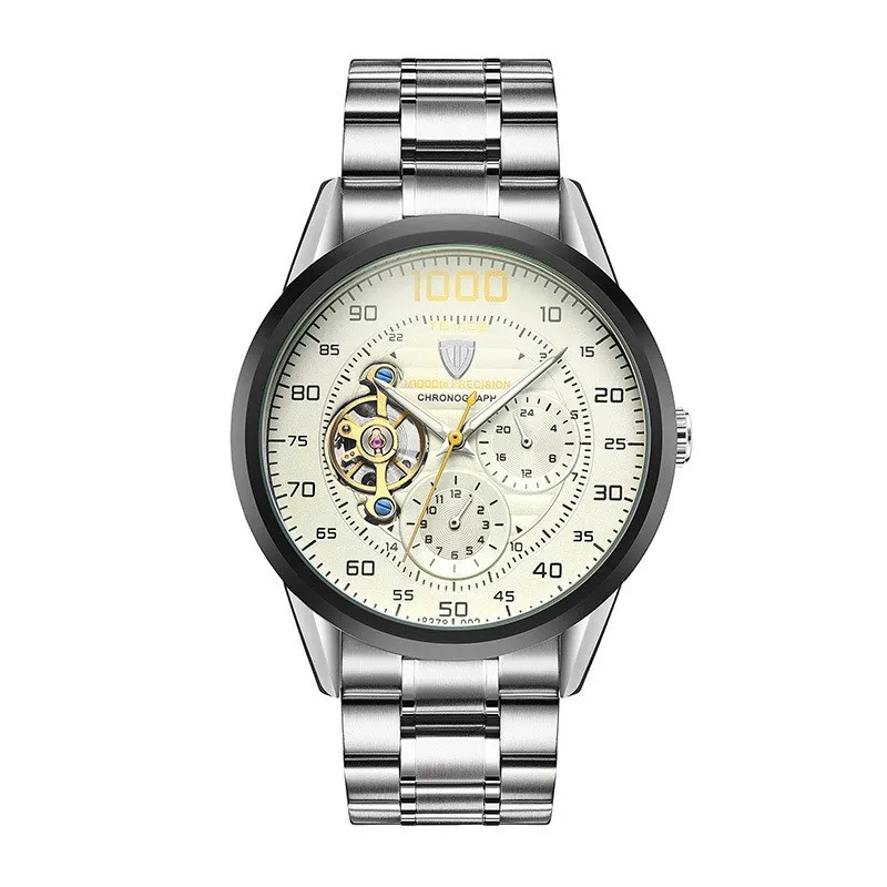 

2020 Fashion Business Watch Men's Casual Calendar Watch Men's Tourbillon Waterproof Manipulator Sports Watches Top Brand