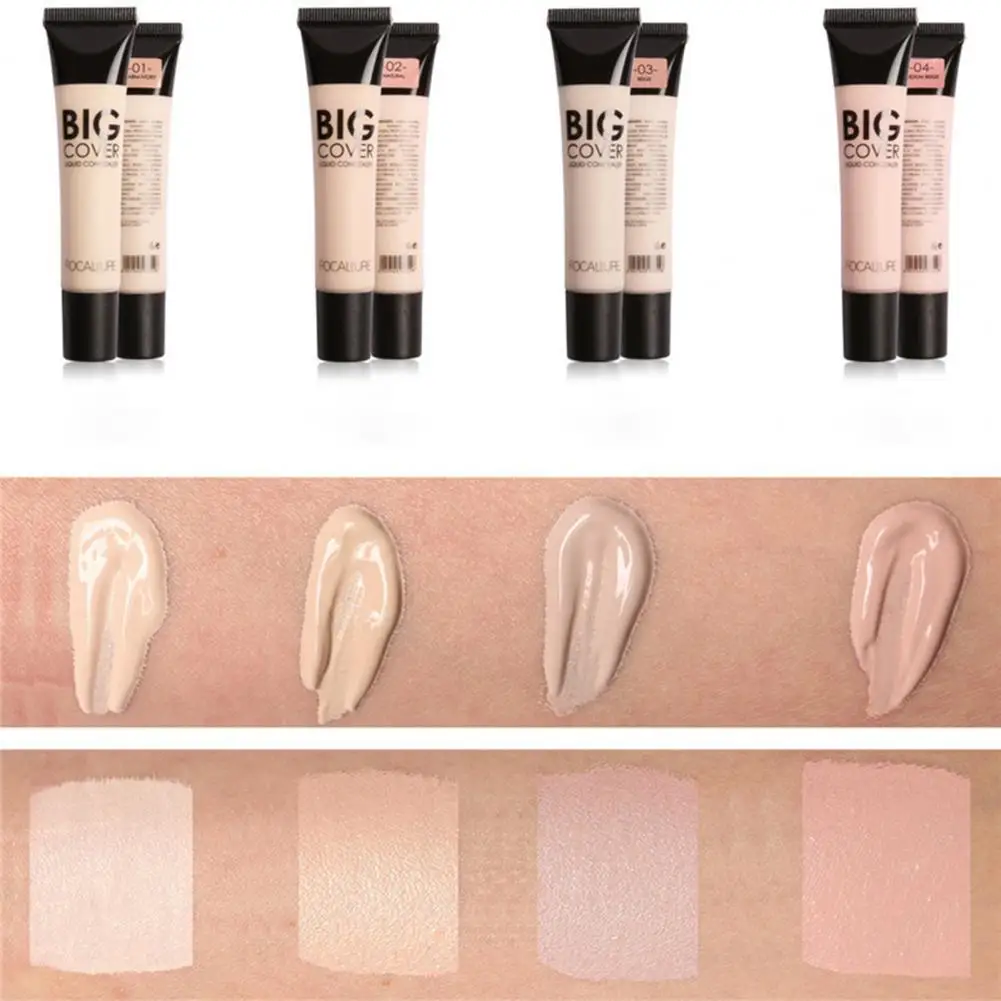

FOCALLURE Concealer Stylish Portable Natural Skin-friendly Eye Bags Face Beauty Foundation Concealing Cream for Gift&Party