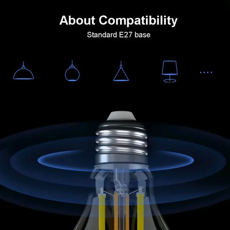 

1-5pcs SONOFF 7W E27 B02F-ST64/B02-F-A60 Smart WIFI filament bulb lamp LED Light works with ewelink APP Google Assistant Alexa