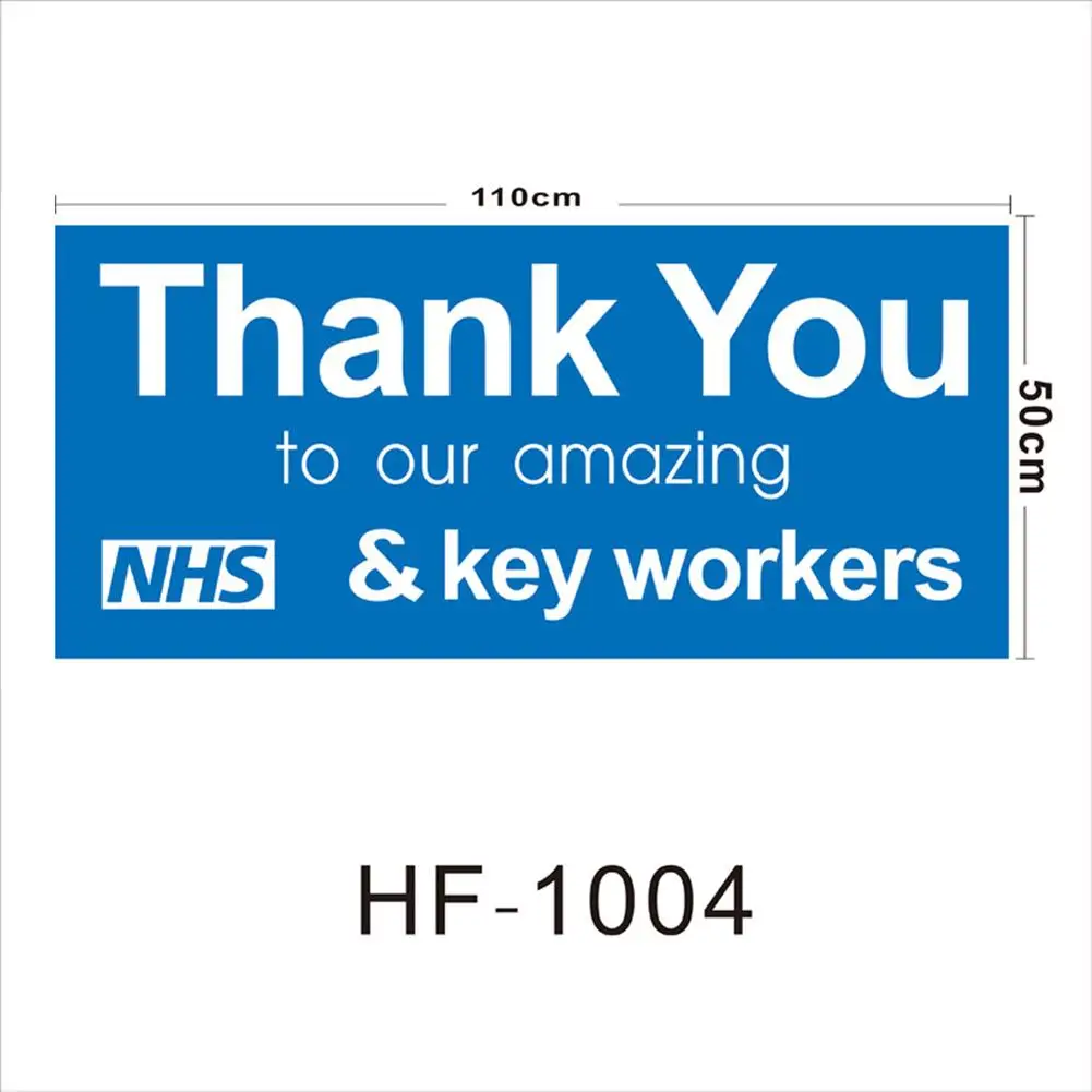 Car Sticker NHS Supports Flag Thank You And Key Workers Banner 2020 Love Support Health Nurse Doctor | Автомобили и мотоциклы