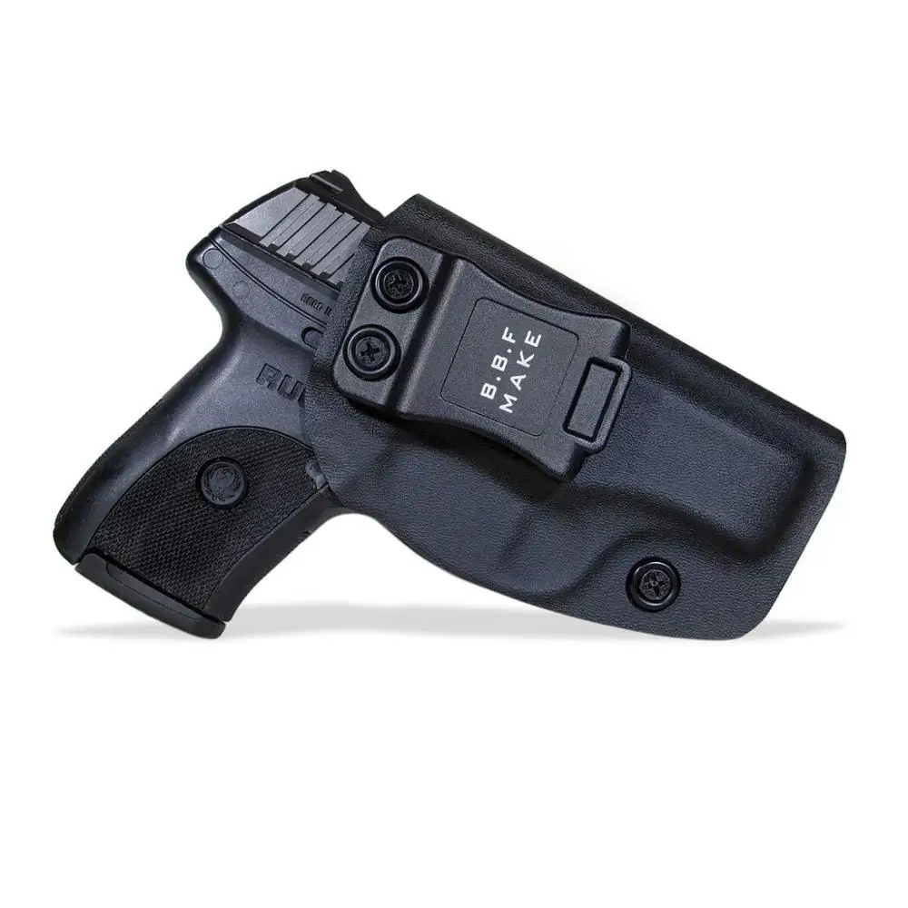 

B.B.F Make IWB KYDEX Holster Custom Fits: Ruger LC9 S Gun Case Inside Concealed Carry Waistband Pistol Pouch With Belt Clip