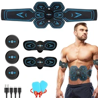 ems muscle stimulator abdominal toning belts ems abs trainer body fitness gym workout home fitness apparatus usb rechargeable