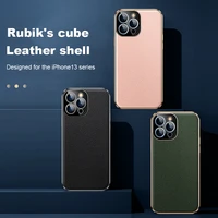 luxury genuine leather case for iphone 13 12 11 pro max 13 mini protective cover for iphone 13 anti fingerprint shockproof cases