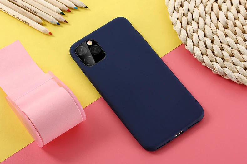 Candy Color Soft TPU Case For iPhone 6 6s 7 8 Plus X XR XS Max Phone Cover for 11 Pro | Мобильные телефоны и аксессуары