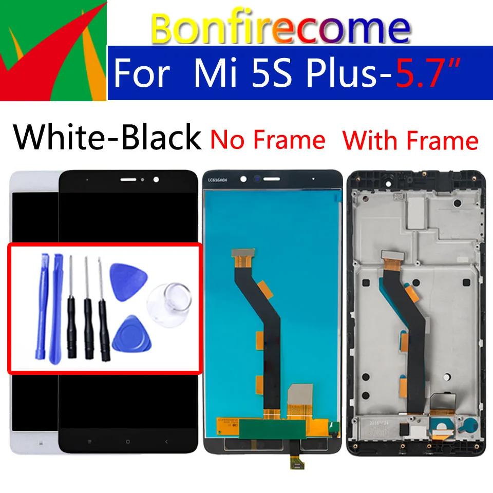 

5.7" Original Display For Xiaomi 5S Plus Mi5S Plus LCD Touch Screen Digitizer With Frame Replacement Display Assembly