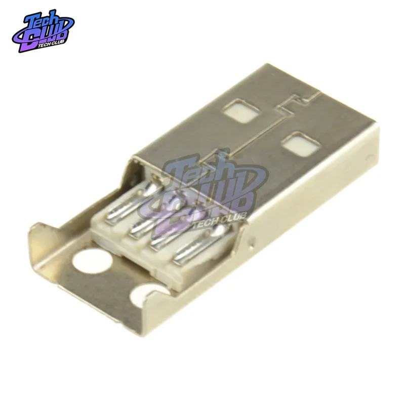 50 шт. сделай сам разъем USB 2 0 штекер типа А 4 штырька монтажный адаптер гнездо