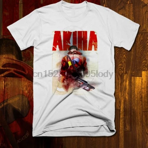 Akira девиз Нео Токио аниме футболка комикс Япония белый все размеры Tetsuo Новинка |