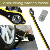 auto labor saving jack ratchet wrench with adapter jack garage tire wheel lug wrench handle labor saving wrench car repair tool
