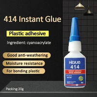 higlue 414 plastic adhesive instant super glue for plastic 20g