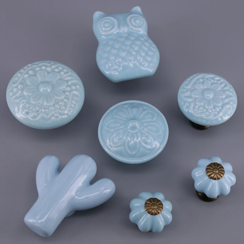 1x Pastoralism аксессуары для детской комнаты ручка керамический комод ручки