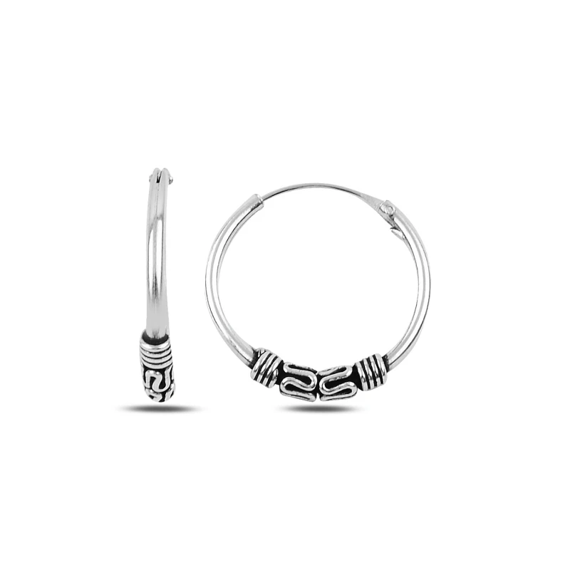 

Silverlina Silver 20mm Oxidized Ring Earrings