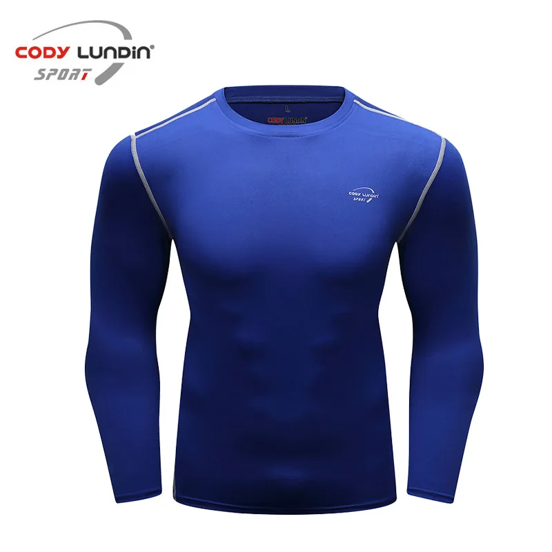 Men Compression Running T Shirt Fitness Tight Long Sleeve Sport Shirts Training Jogging Sweatshirt Gym Workout Quick Dry Fit Tee