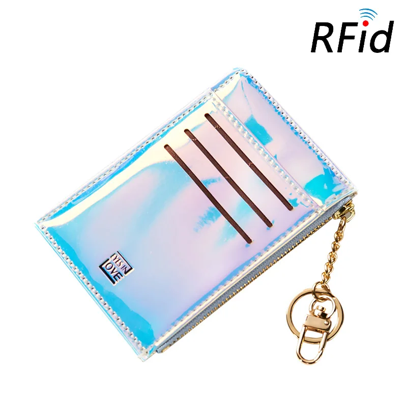 RFID лазерный цветной кошелек милый студенческий кулон с кисточкой трендовый