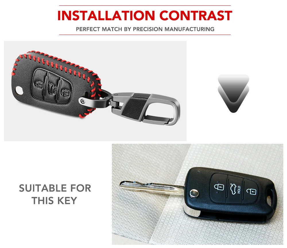 Кожаный чехол для автомобильных ключей Kia RIO K2 K5 Sportage Sorento Ceed Hyundai i20 i30 i35 iX20 iX35|car key