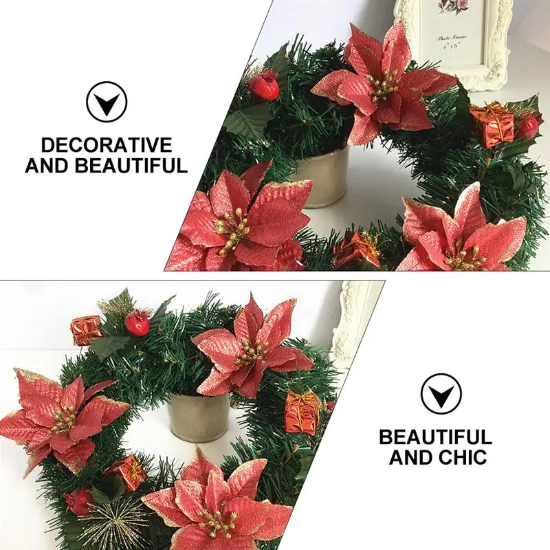 

1PC Christmas Wreath Decor Christmas Door Garland Pendant Door Lintel Garland