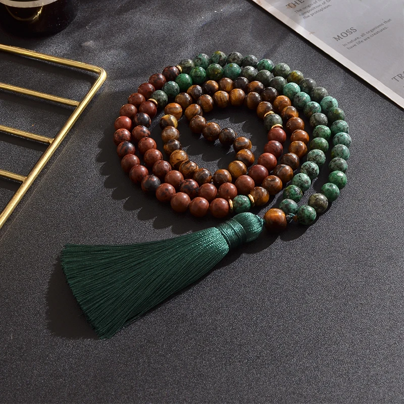 8 мм натуральный желтый тигровый глаз красное дерево обсидиан африканская Бирюза