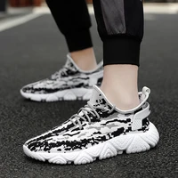 large size 39 45 dad shoes mens breathable woven white shoes popcorn shoes sports casual trend shoes mens shoes