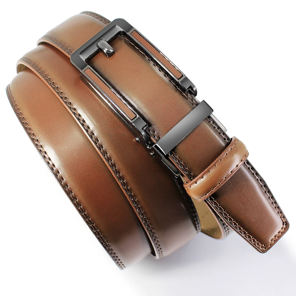 Ремень С Храповым Механизмом DOOPAI мужской модный кожаный Автоматический пояс