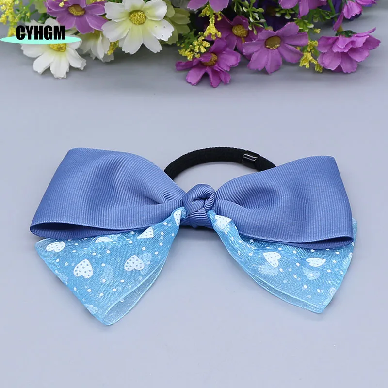 Оптовая продажа модные шелковые резинки для волос большие эластичные женщин