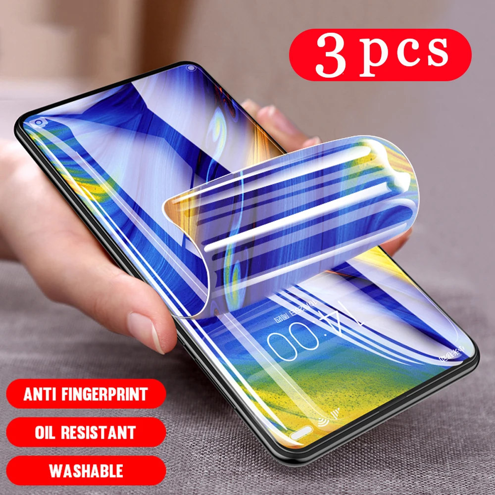3 шт 9D мягкий полный чехол для huawei y9 2018 y9s prime 2019 Гидрогелевая пленка телефона