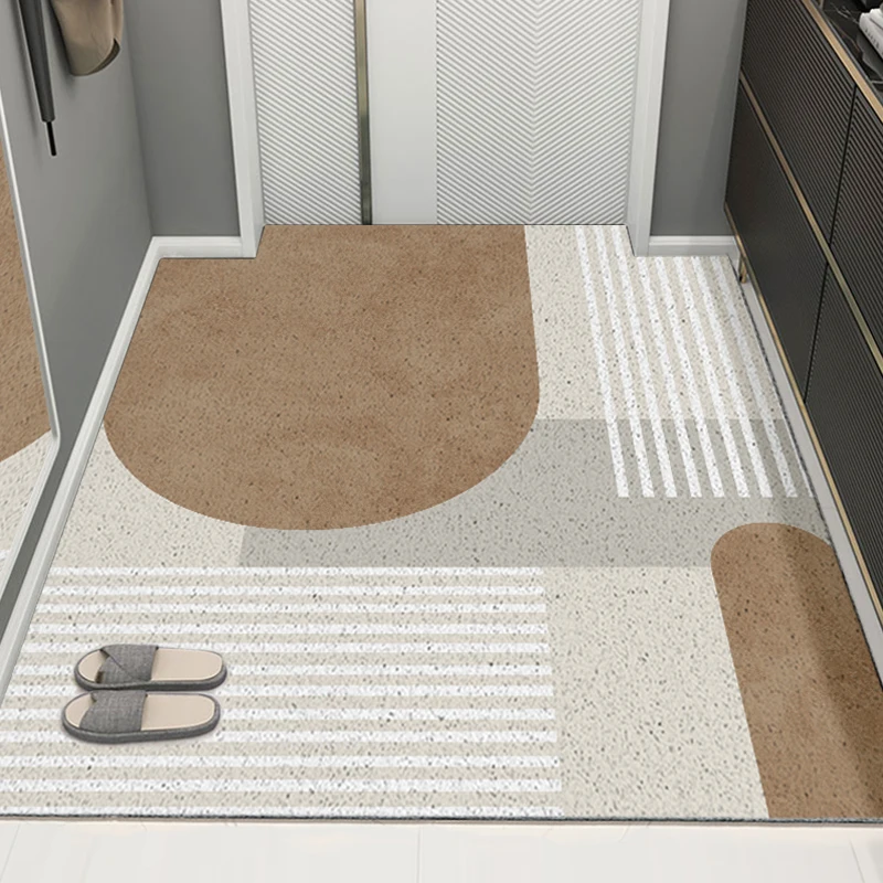 nordic doormat non slip hallway bathroom carpet pvc silk loop bathroom rug livingroom carpet washable doormats entrance door mat free global shipping