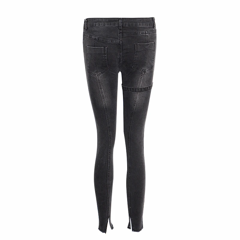 Женские джинсы-карандаш TWOTWINSTYLE осенние джинсовые брюки с высокой талией