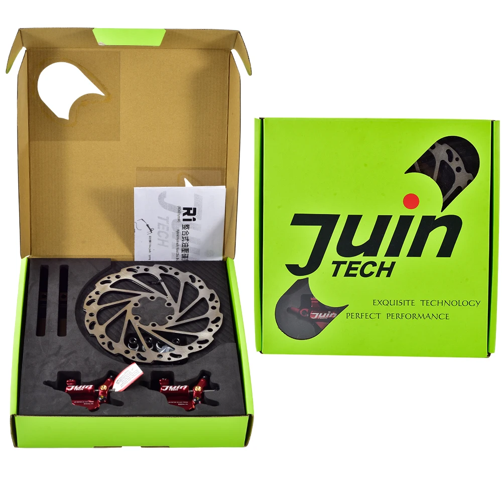 

Juin Tech R1 Road Bike Hybrid Hydraulic Disc Brake Caliper Set Dual Side Actuation for Cyclocross Gravel E-Bike Folding Bike