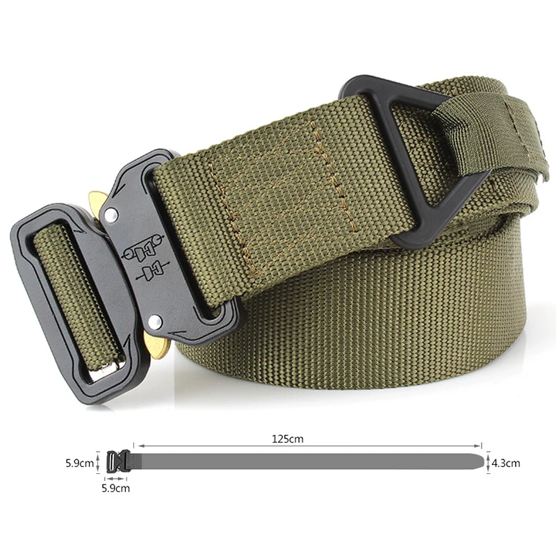 Ремень HSSEE мужской из мягкого нейлона с быстроразъемной пряжкой длина 4 3 см вес 270