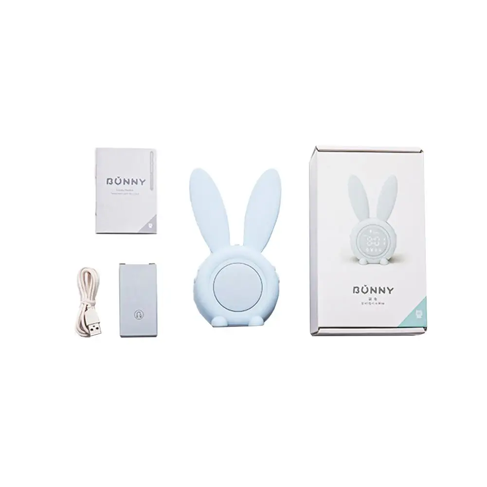 Милый кролик будильник силиконовый индукционный Ночной светильник маленький с