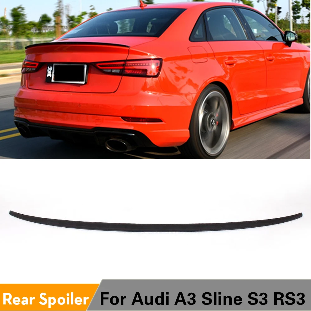Задний спойлер багажника крыло для Audi A3 седан 4 двери 2014 2016 неокрашенный из