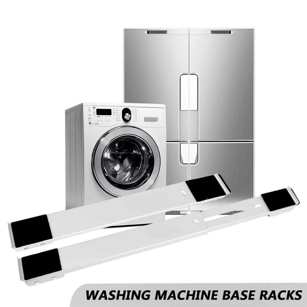 

24 Wheel Adjustable Washing Machine Stand Multifunctional Refrigerator Base Mount Dryer Holder Mobile Roller Bracket Universal