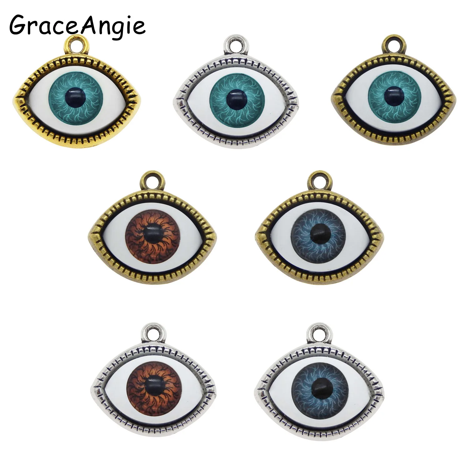 7 шт. ожерелье из сплава с подвеской злой глаз 3 | Украшения и аксессуары