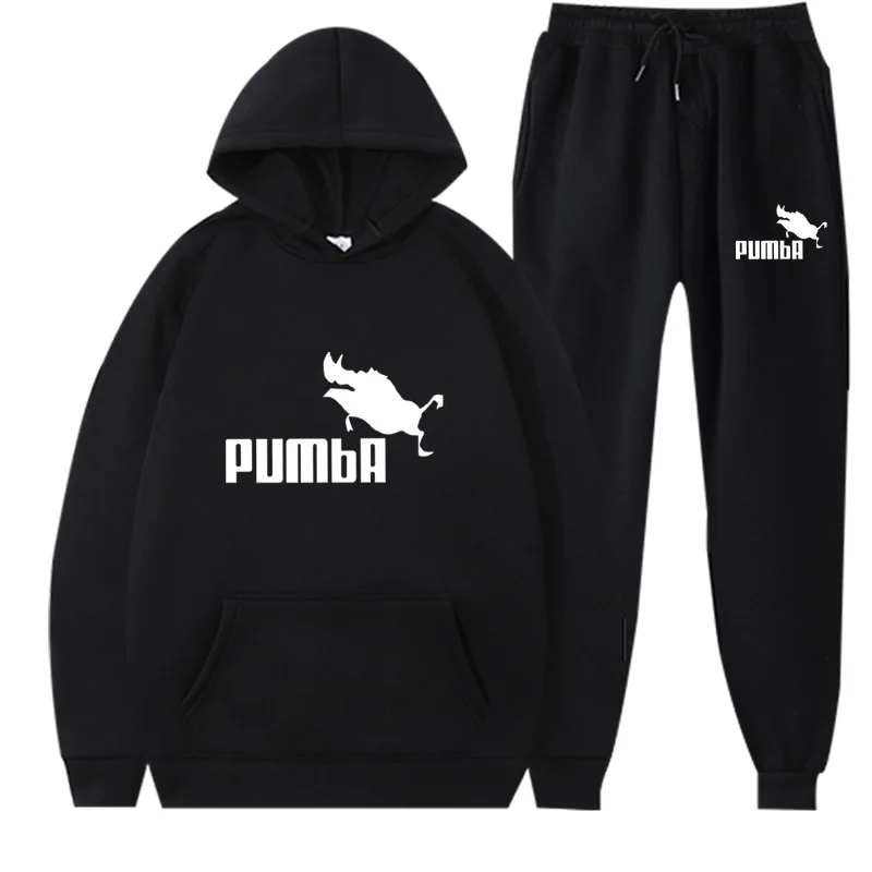 

Autumn Winter Brand Two Pieces Sets Thick Hoodies Tracksuit Men/women Hip Hop Sportswear Gyms Hoodies Sweatshirts Men's Sets