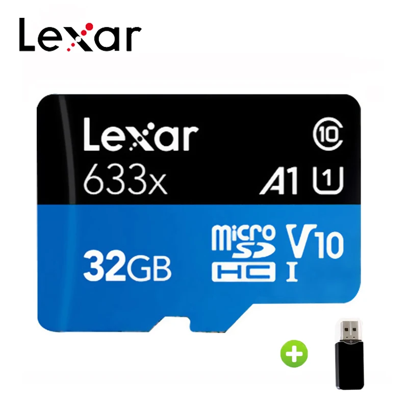 Оригинальная карта памяти Lexar 32 ГБ 64 128 256 633X Micro SD SDXC 95 МБ/с./с TF флеш накопитель для