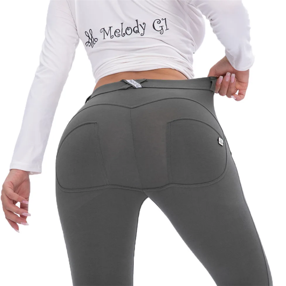 

Melody Ladies Leggings Compression Plus Size Tights Push Up Fitness Leggins Footless Tights Skinny Green Pants