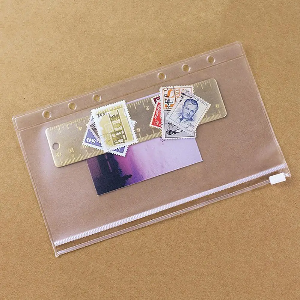 

PVC Zipper Bag Card Bills Bags Loose Leaf Storage Bags File Bags Holder Pockets Examination Paper Bag For School Office Supplies