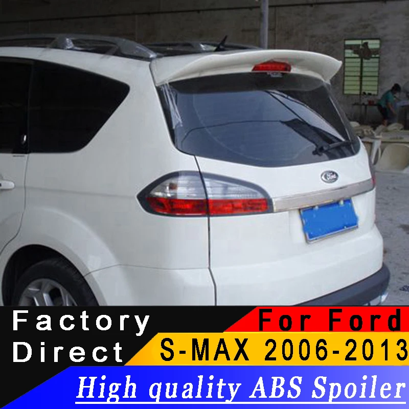 Для Ford S MAX 2006 до 2013 задний спойлер Высокое качество ABS из материала грунтовка DIY