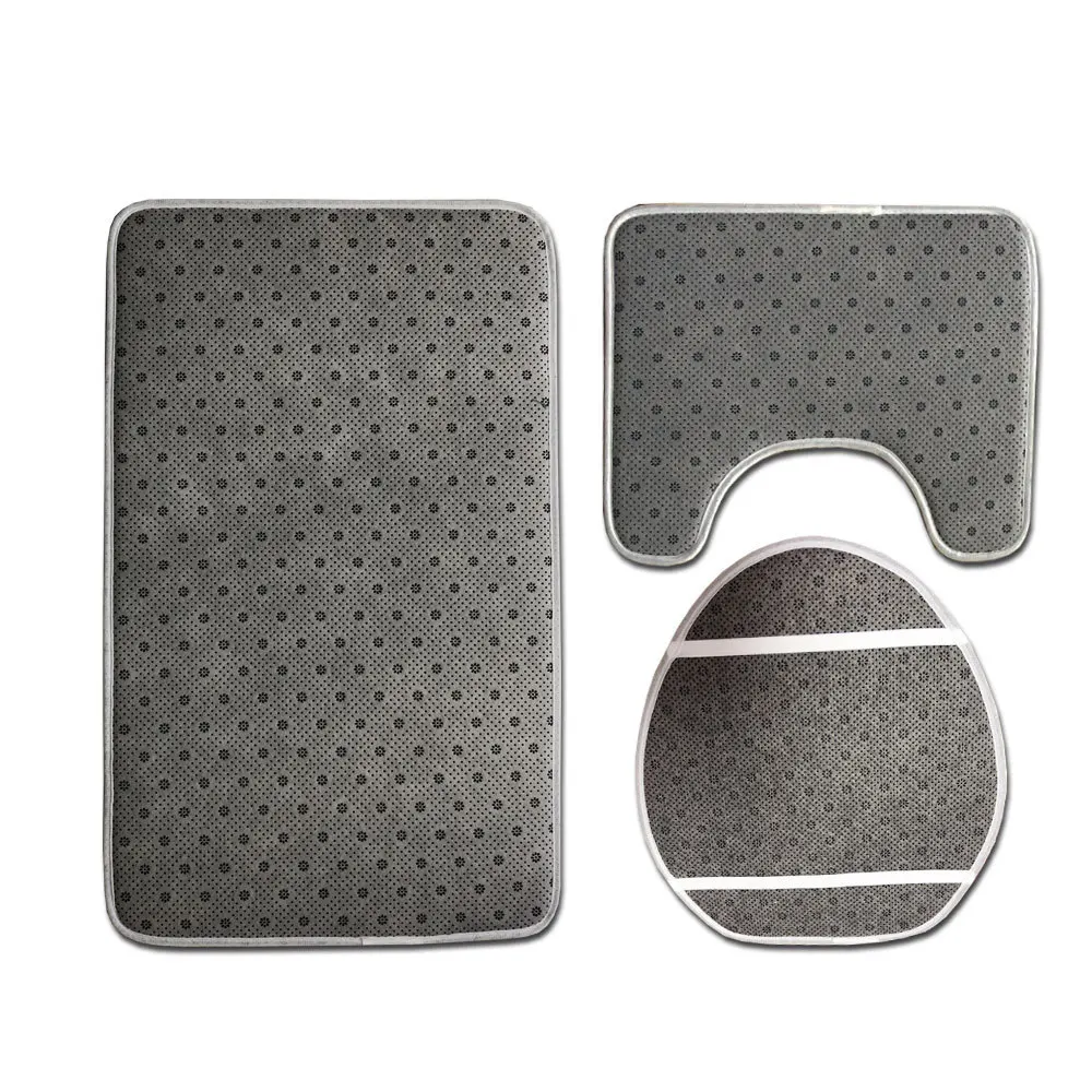 Zeegle 3 шт./компл. Ванная комната ковролин слон Туалет коврики Нескользящие коврик