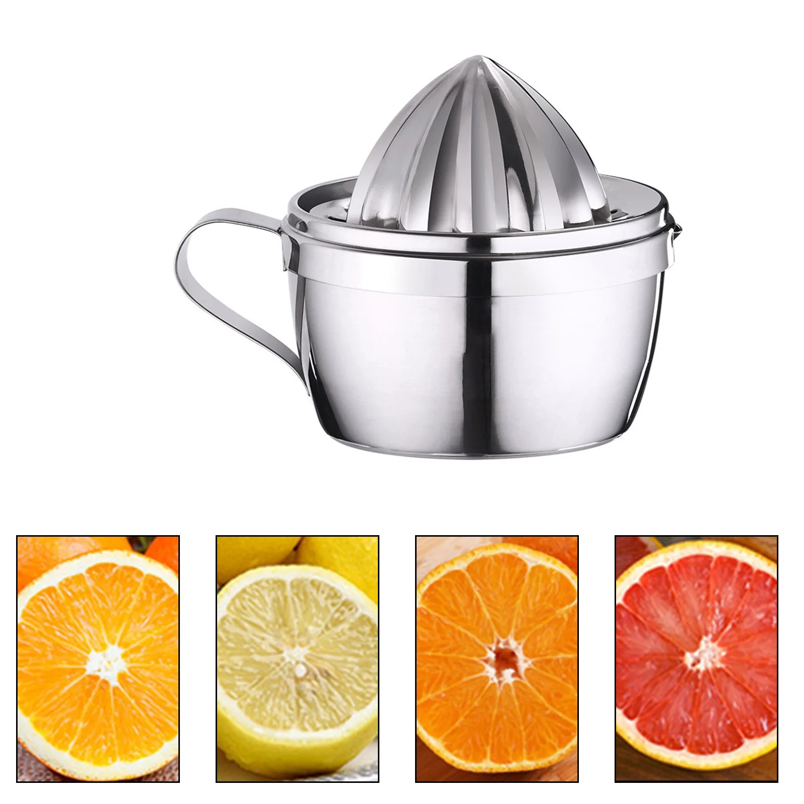 

Portable Lemon Orange Manual Fruit Juicer 304 Stainless Steel Kitchen Accessories Tools Citrus 100% Raw Hand Pressed Juice Maker