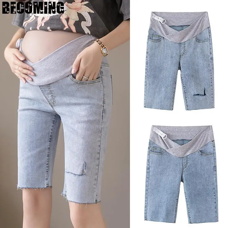 Женские брюки на шнурке повседневные спортивные джинсовые с эластичным поясом