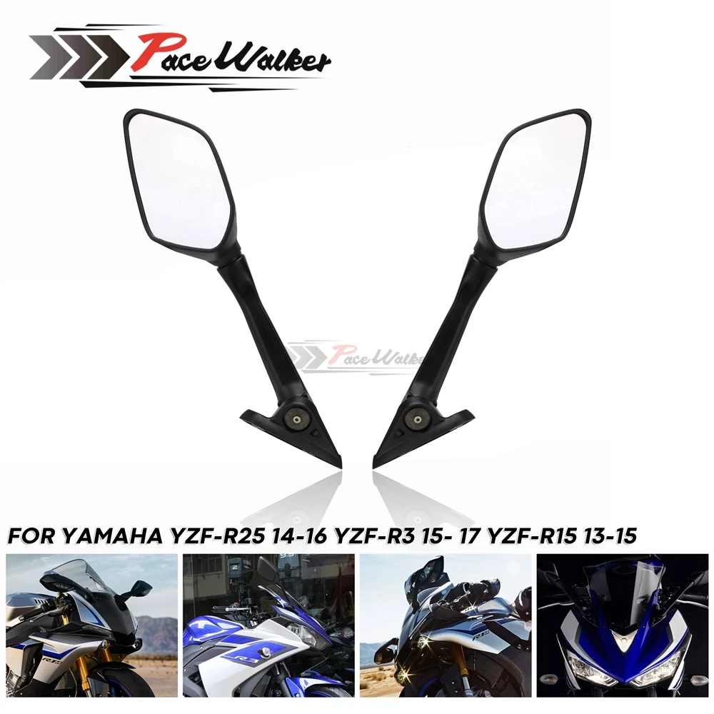 Мотоцикл боковые зеркала слепые пятна заднего вида для Yamaha YZF R3 R25 2015 2016 2017