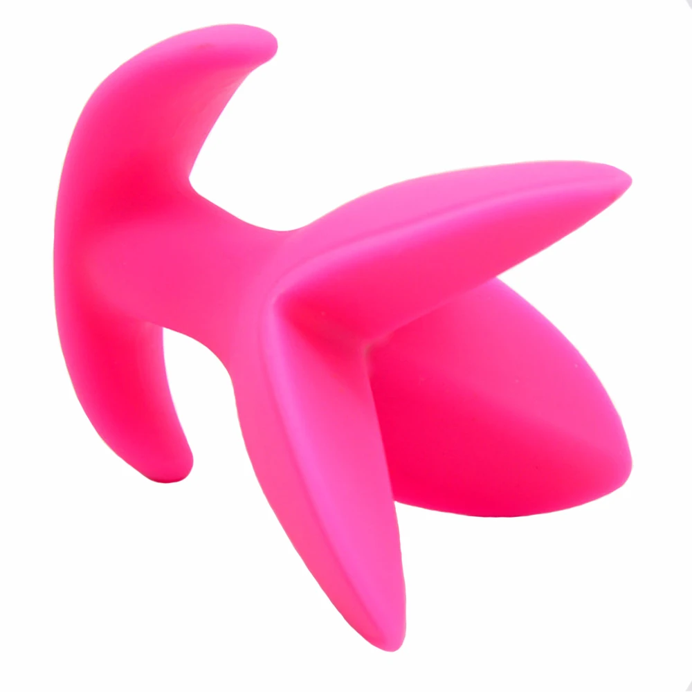 Анальные секс игрушки Manyjoy цветок открывающаяся Анальная пробка силиконовая