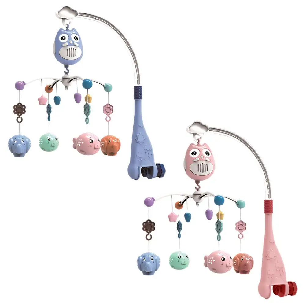 Baby Crib Mobile Toy Carrusel Musical Toddler Bed Bell Cot Toys Baby Haning Rotating Bell Mobile Infant Bed Decors