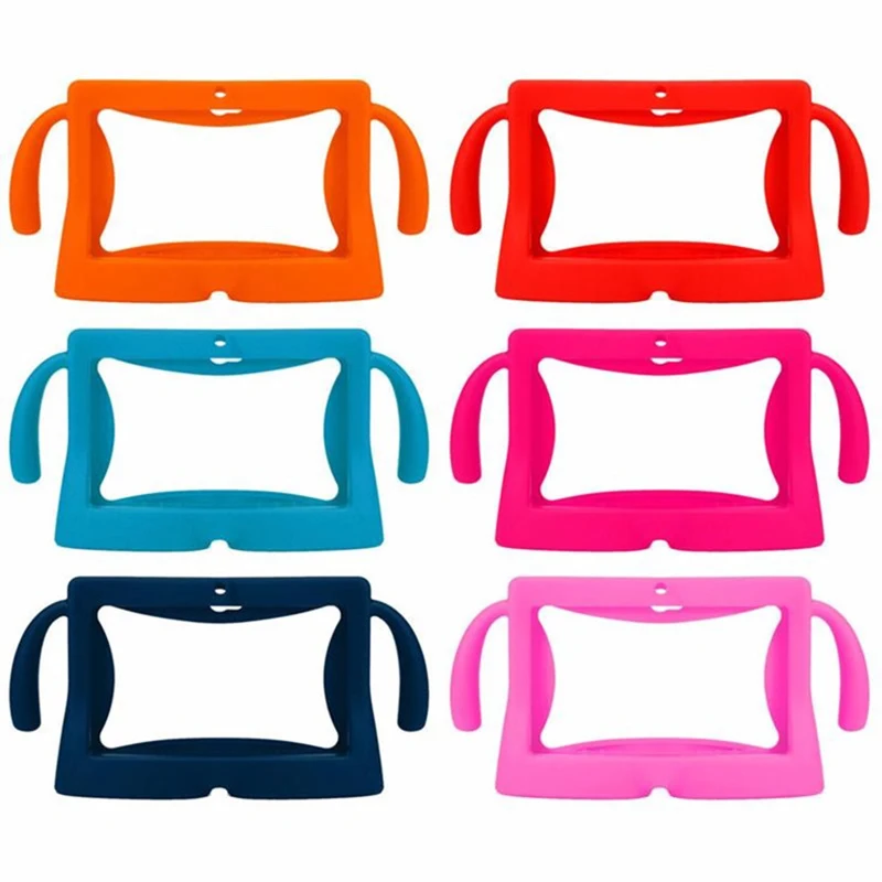 Мягкий силиконовый чехол для планшета ударопрочная защита мультяшный стиль 7