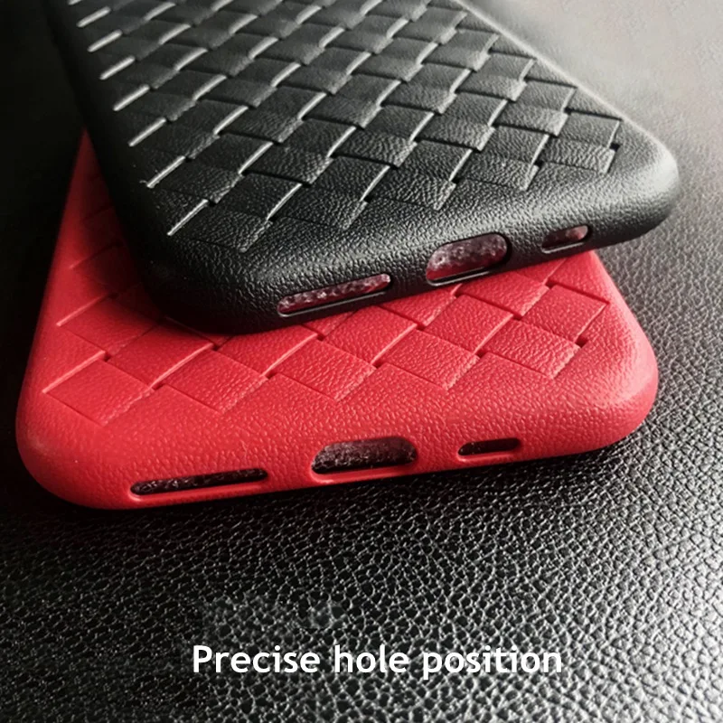 Чехлы для iphone 11 pro max iphone11pro XS Max XR кожаный мягкий силиконовый чехол с переплетением